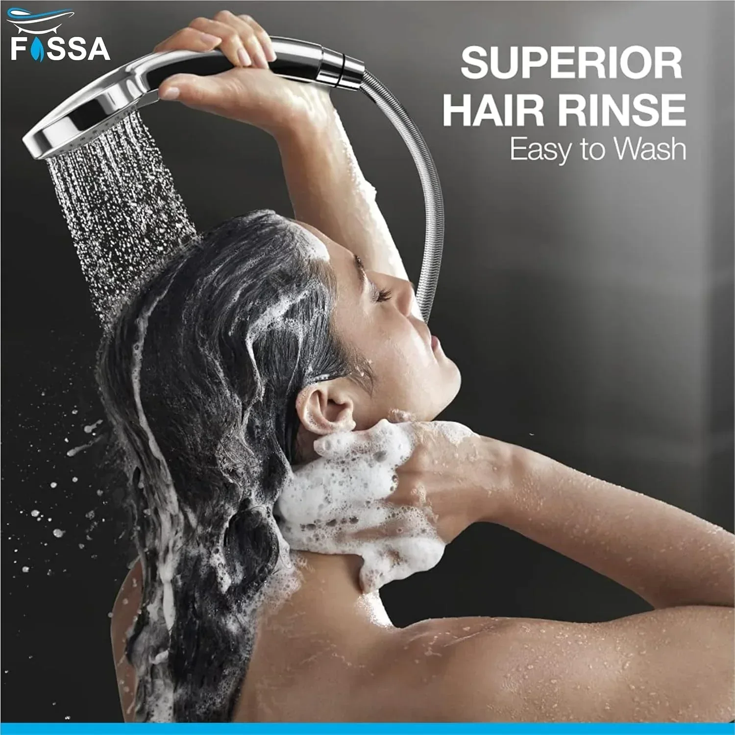 Gloria Hand Shower – High Pressure, 2 Spray Modes, Chrome Finish - Image 6