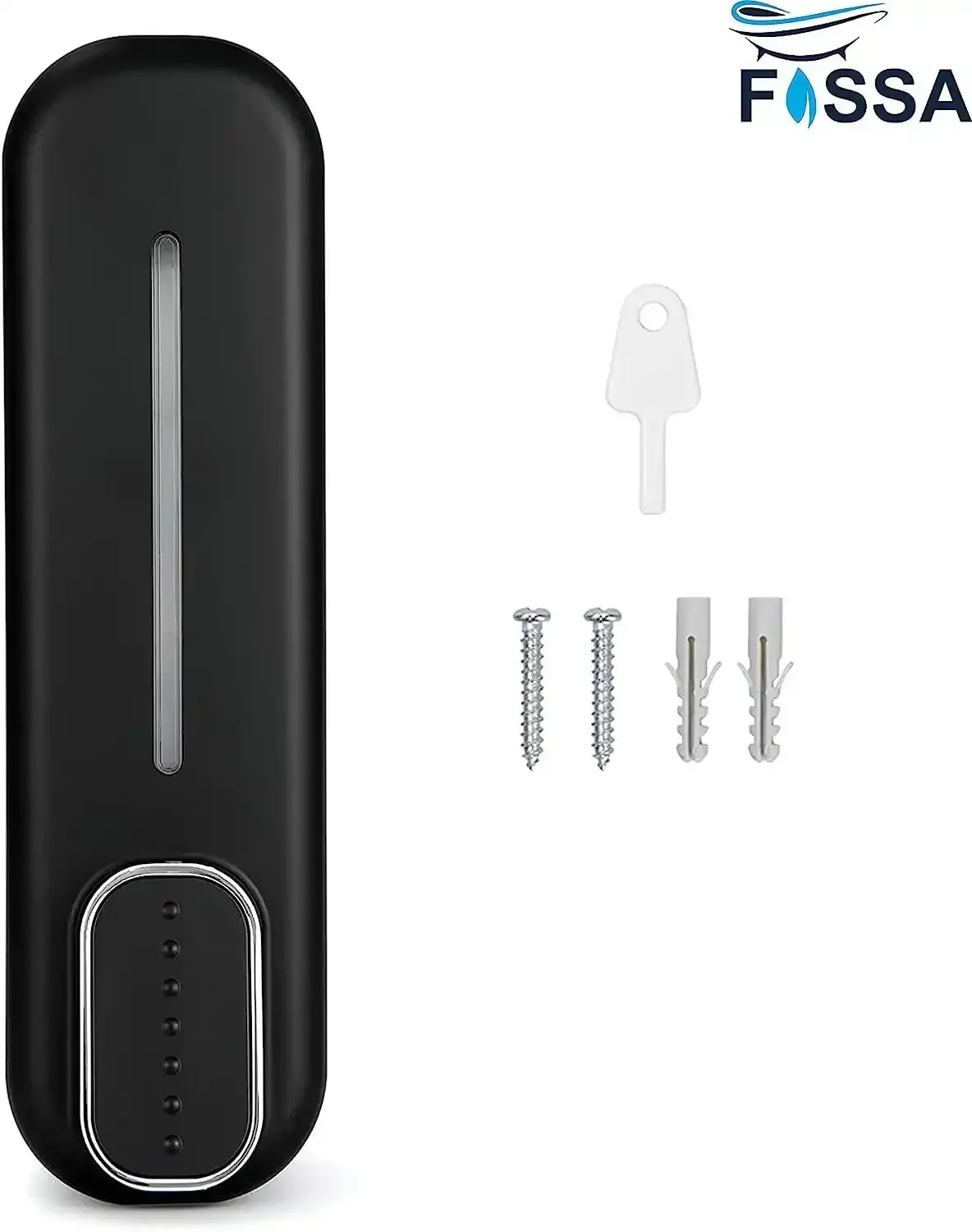 350 ml Wall Mounted Black manual Soap Dispenser - Image 4