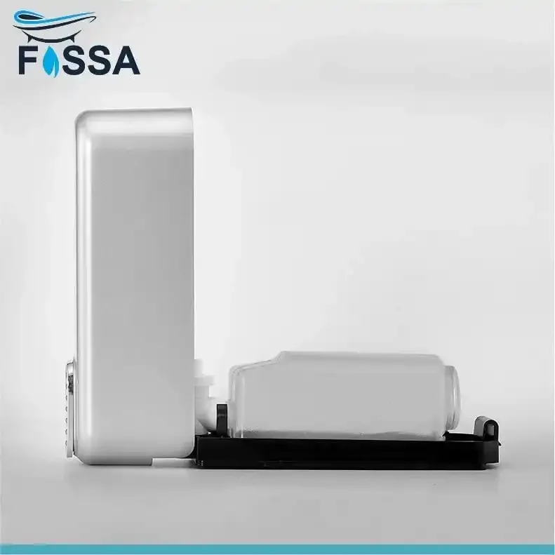 350 ml Wall Mounted Silver manual Soap Dispenser - Image 4