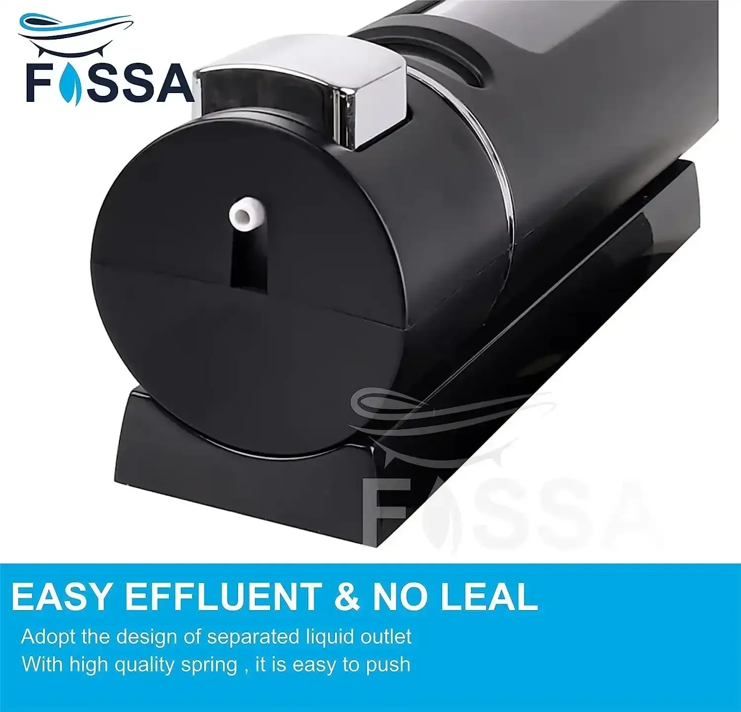 400 ml Wall Mounted Black Silver manual Soap Dispenser - Image 5
