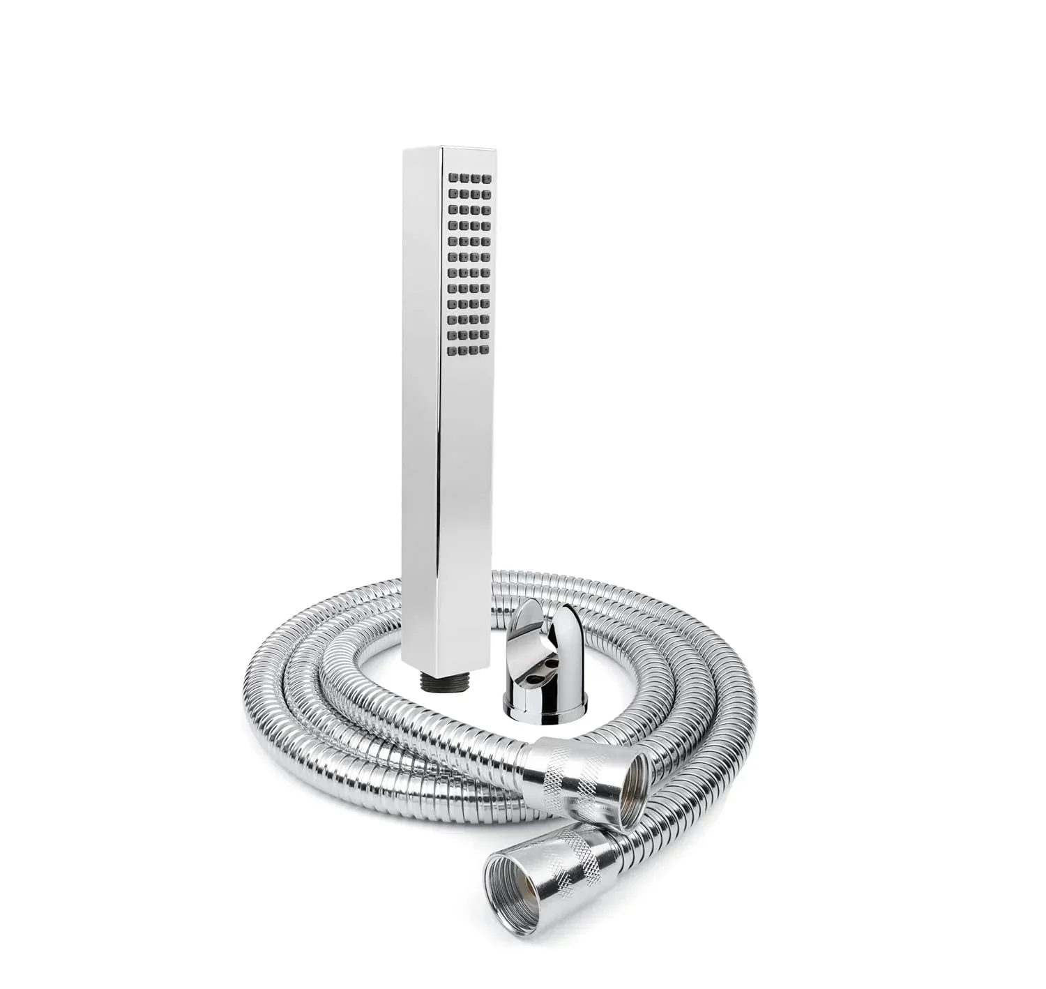 Hexa Abs Chrome Finish Hand Shower With 1.5 Meter 304- Grade Stainless Steel Hose Pipe & Hook