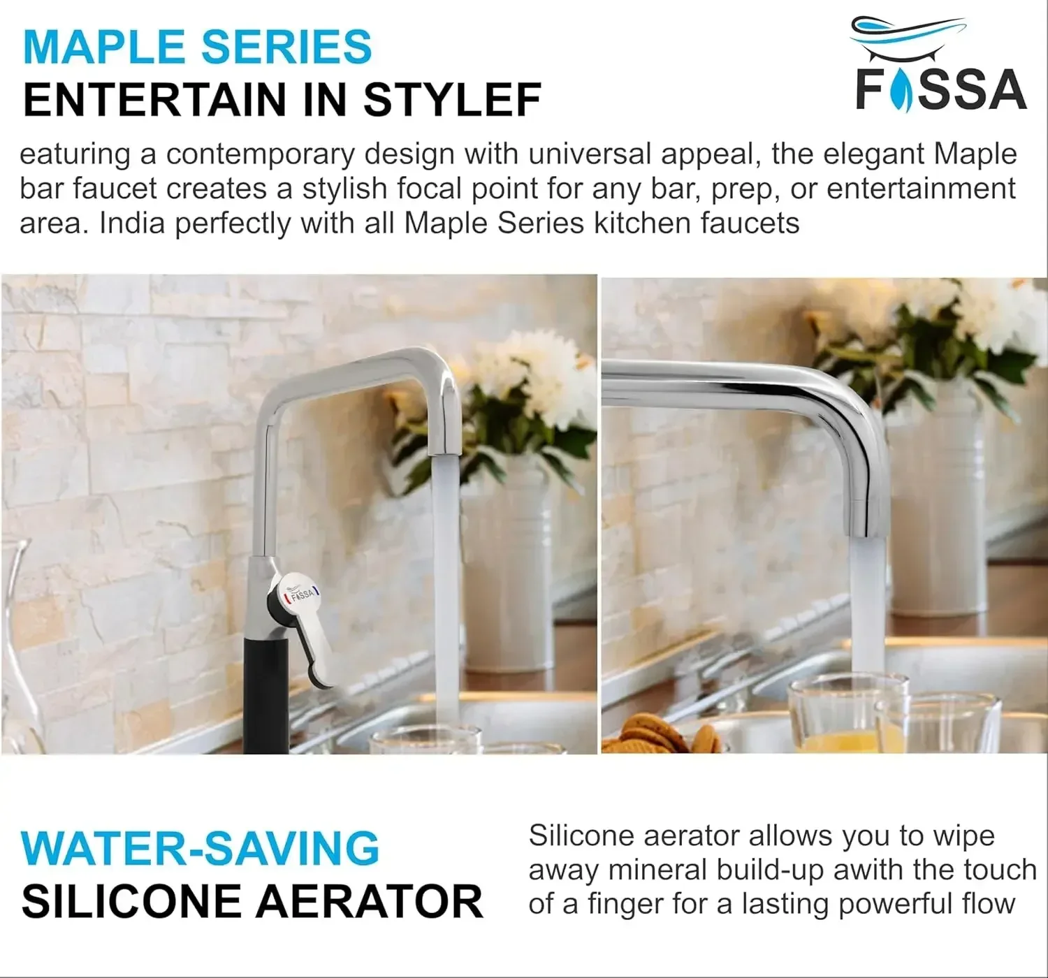 Italian Single-Flow 360° Hot & Cold Brass Stainless Steel Kitchen Mixer Faucet Chrome - Image 5
