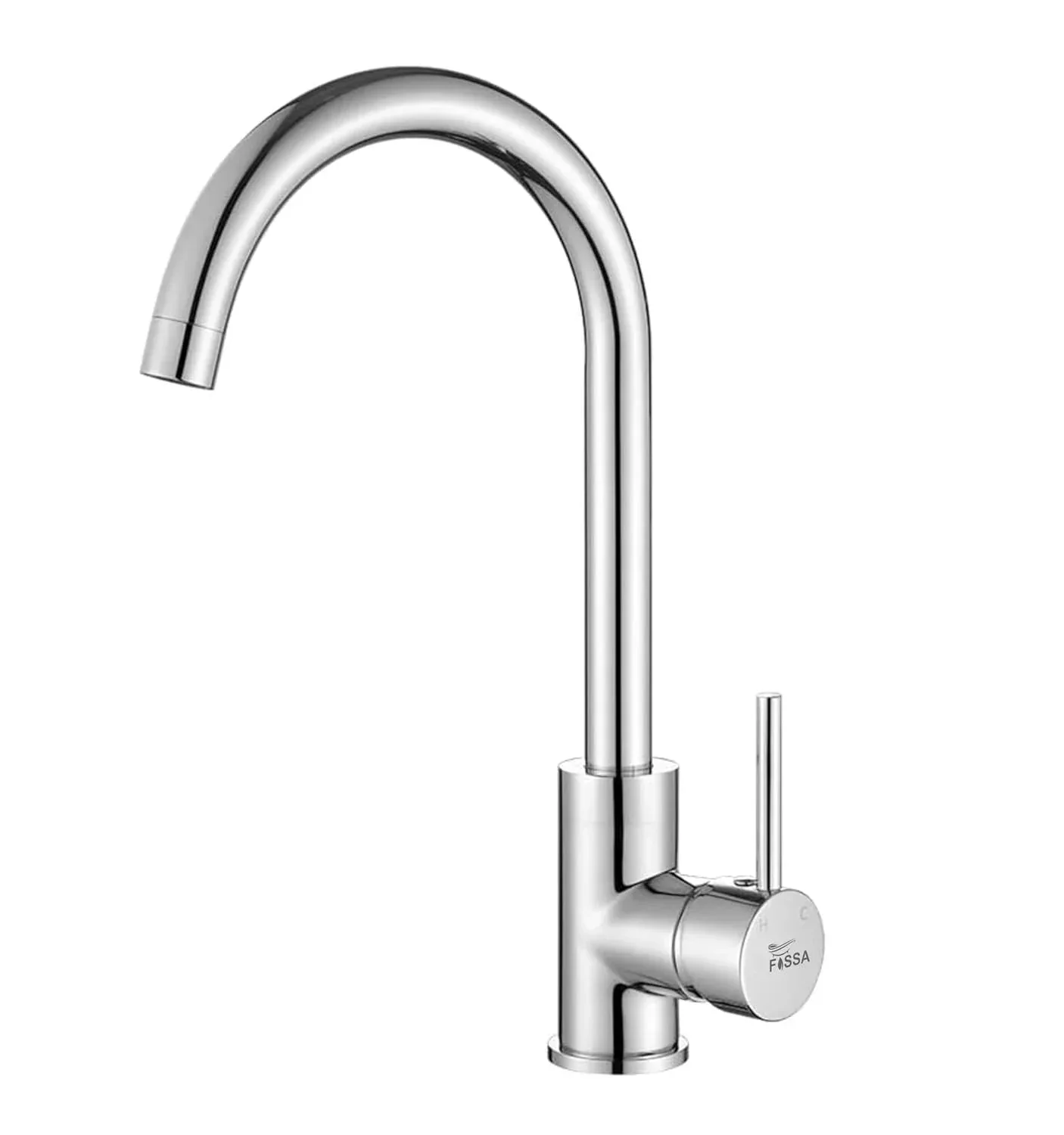 J Bend High-Pressure Kitchen Faucet – 360° Swivel, Chrome Finish