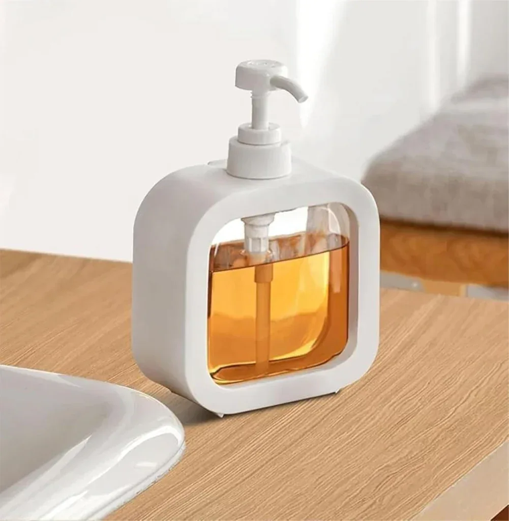 Jumbo ABS Liquid Soap Dispenser 300ml Wall Mounted White