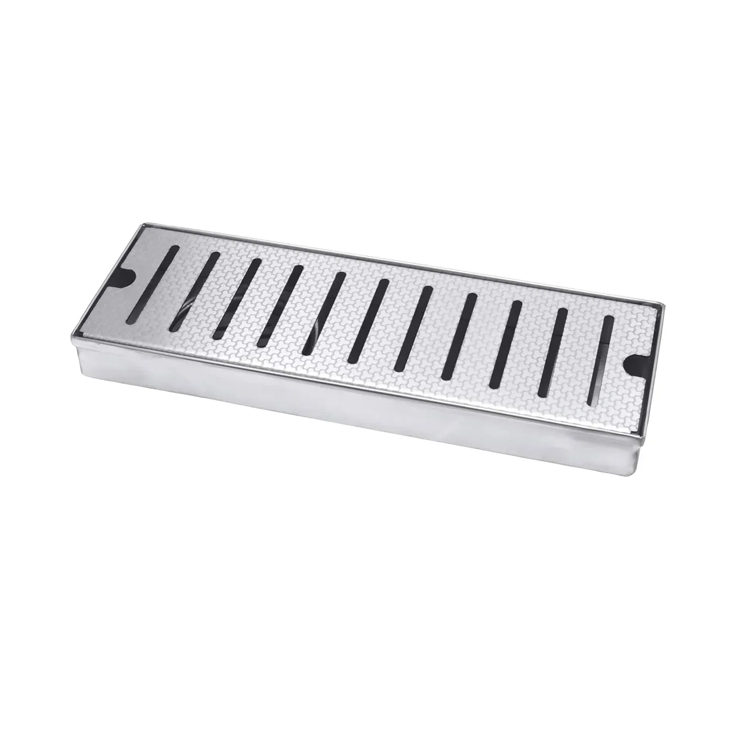 Linear (12x 4 Inches) Honeycomb Shower Drain Channel With Side Hole AISI 304 Stainless Steel - Image 7