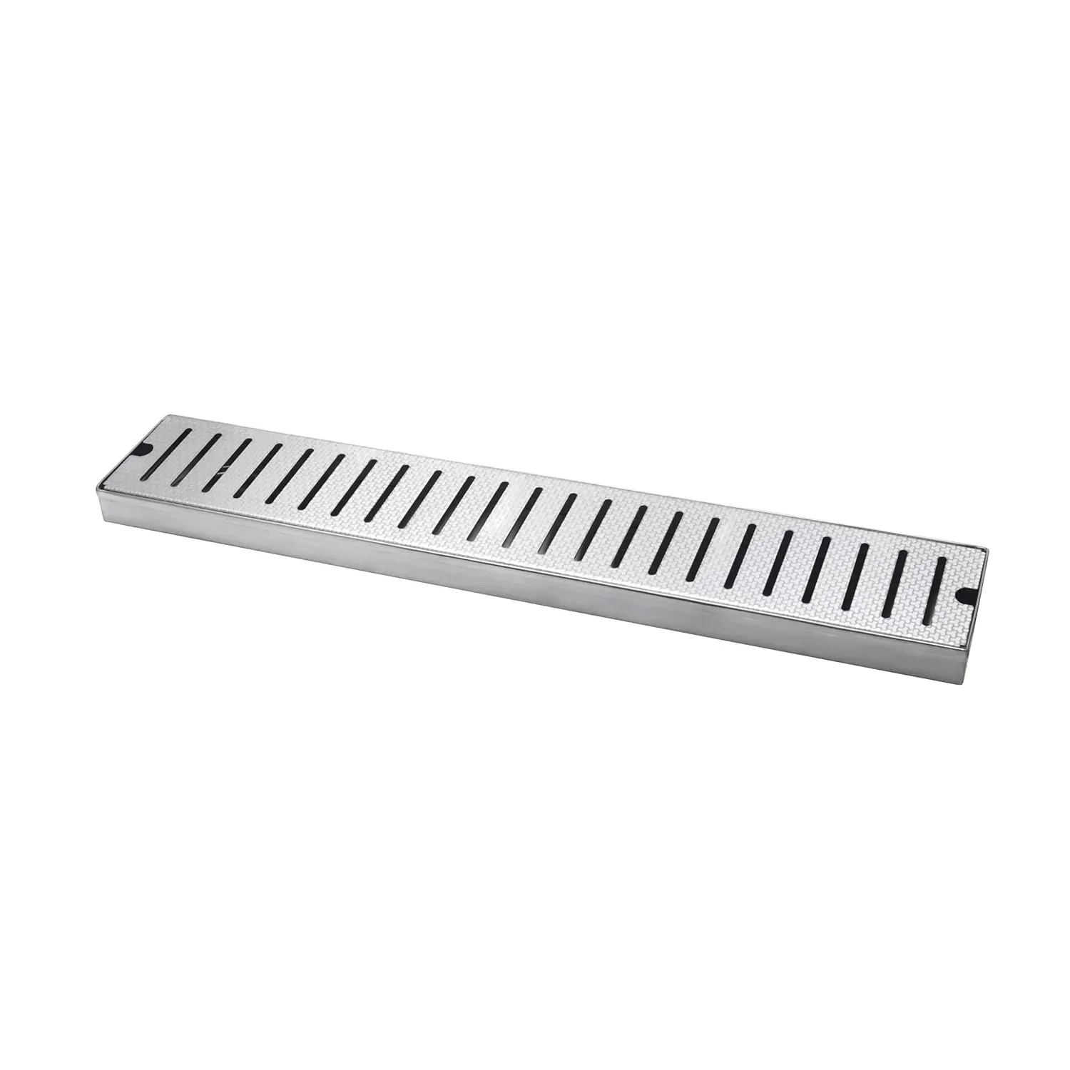 Linear (24 x 4 Inches) Honeycomb Shower Drain Channel With Side Hole AISI 304 Stainless Steel - Image 7