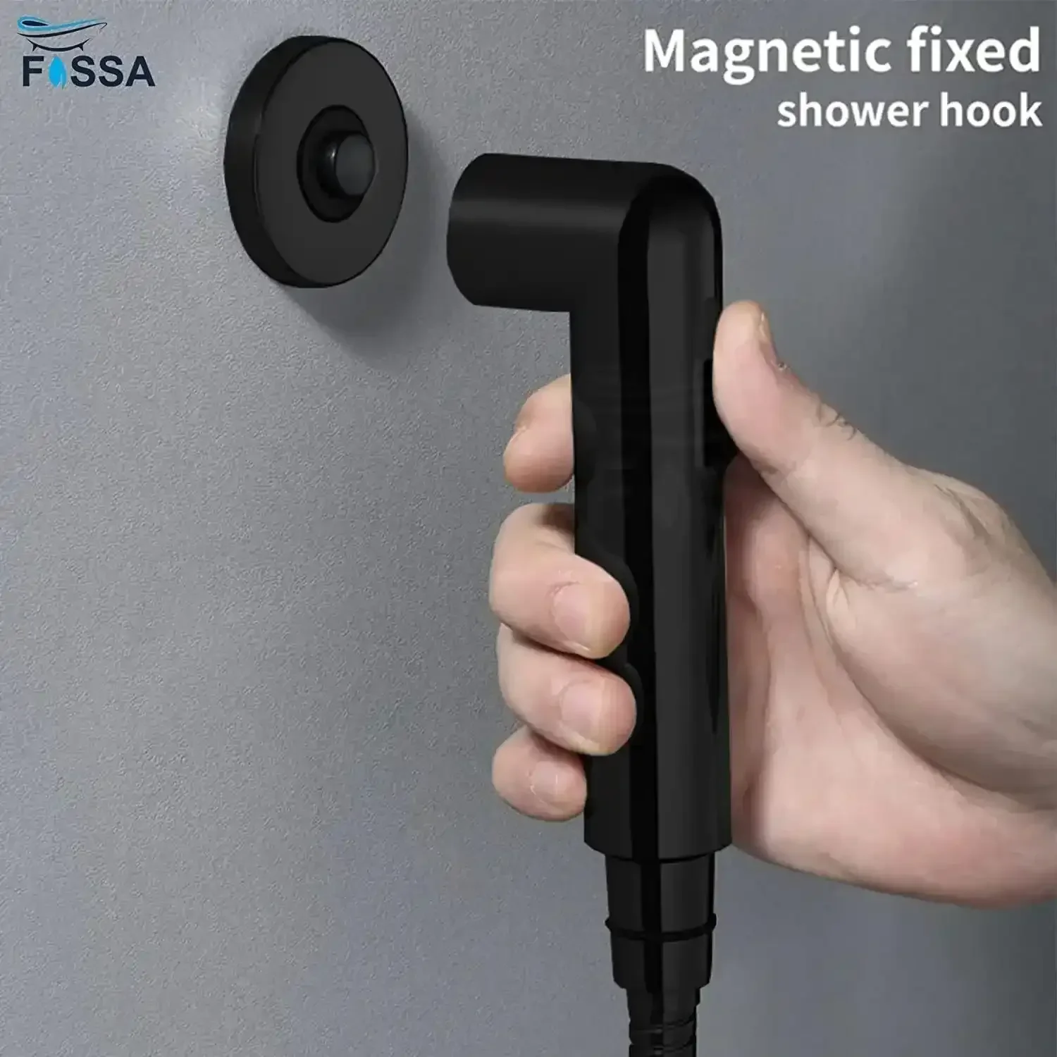 Magnetic Black ABS Health Faucet with 1 Meter 304-Grade SS Hose Pipe & Hook - Image 4