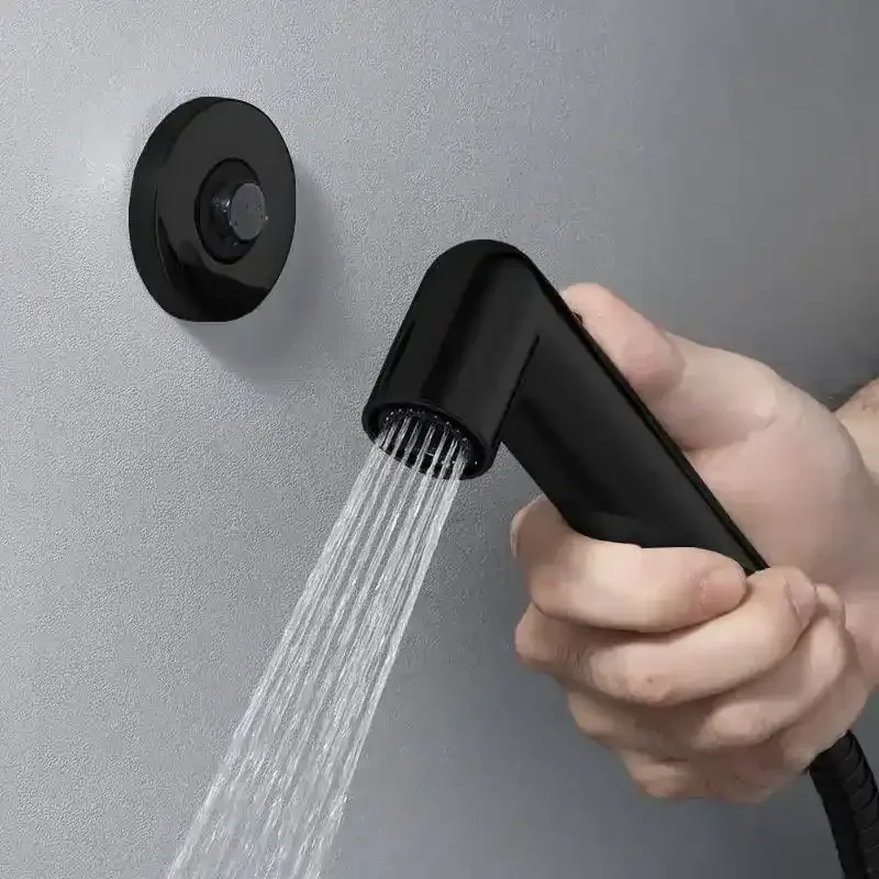 Magnetic Black ABS Health Faucet with 1 Meter 304-Grade SS Hose Pipe & Hook - Image 7