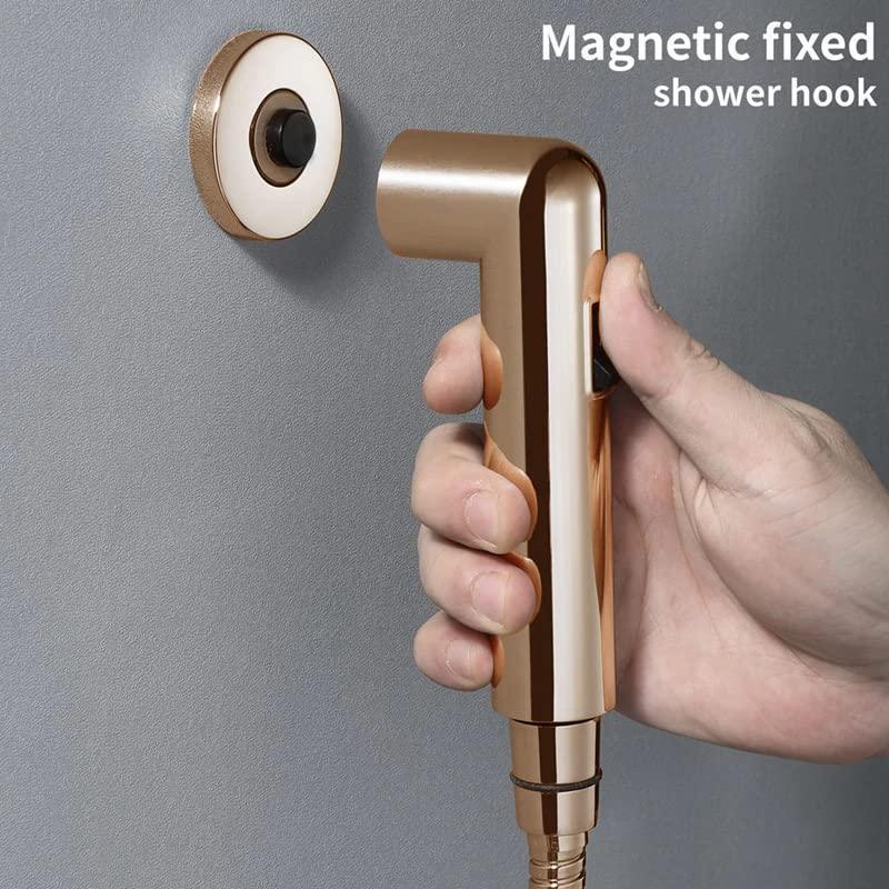 Magnetic Rose gold ABS Health Faucet with 1 Meter 304-Grade SS Hose Pipe & Hook - Image 2