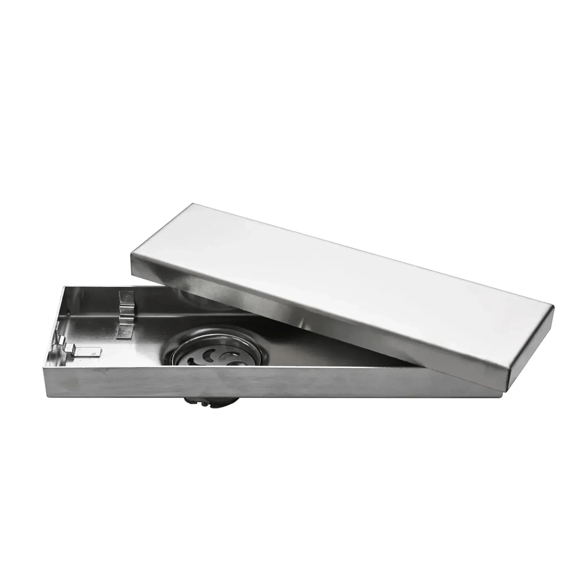 Marble  (12x 4 Inches) 304 Grade Brushed shower drain Channel  Floor Drain