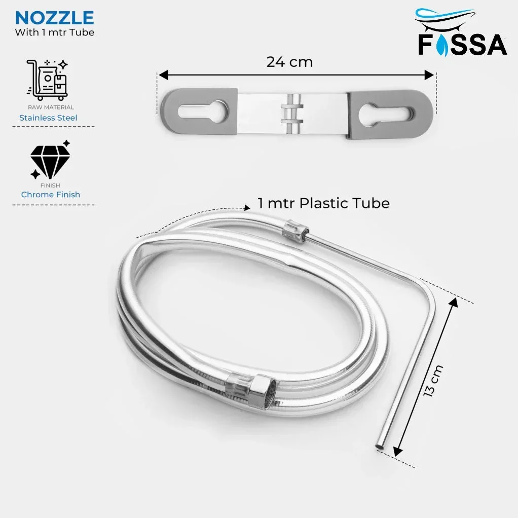Nozzle Jet Spray with Heavy PVC Hose Pipe 1.5 Meter for Toilet - Image 2