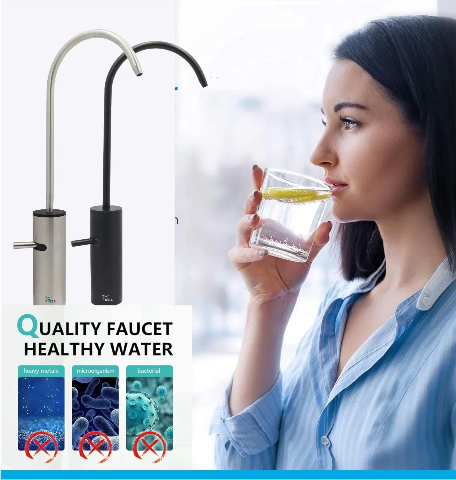 Opera J Bend RO Tap/Faucet Premium Stainless Steel Silver - Image 6