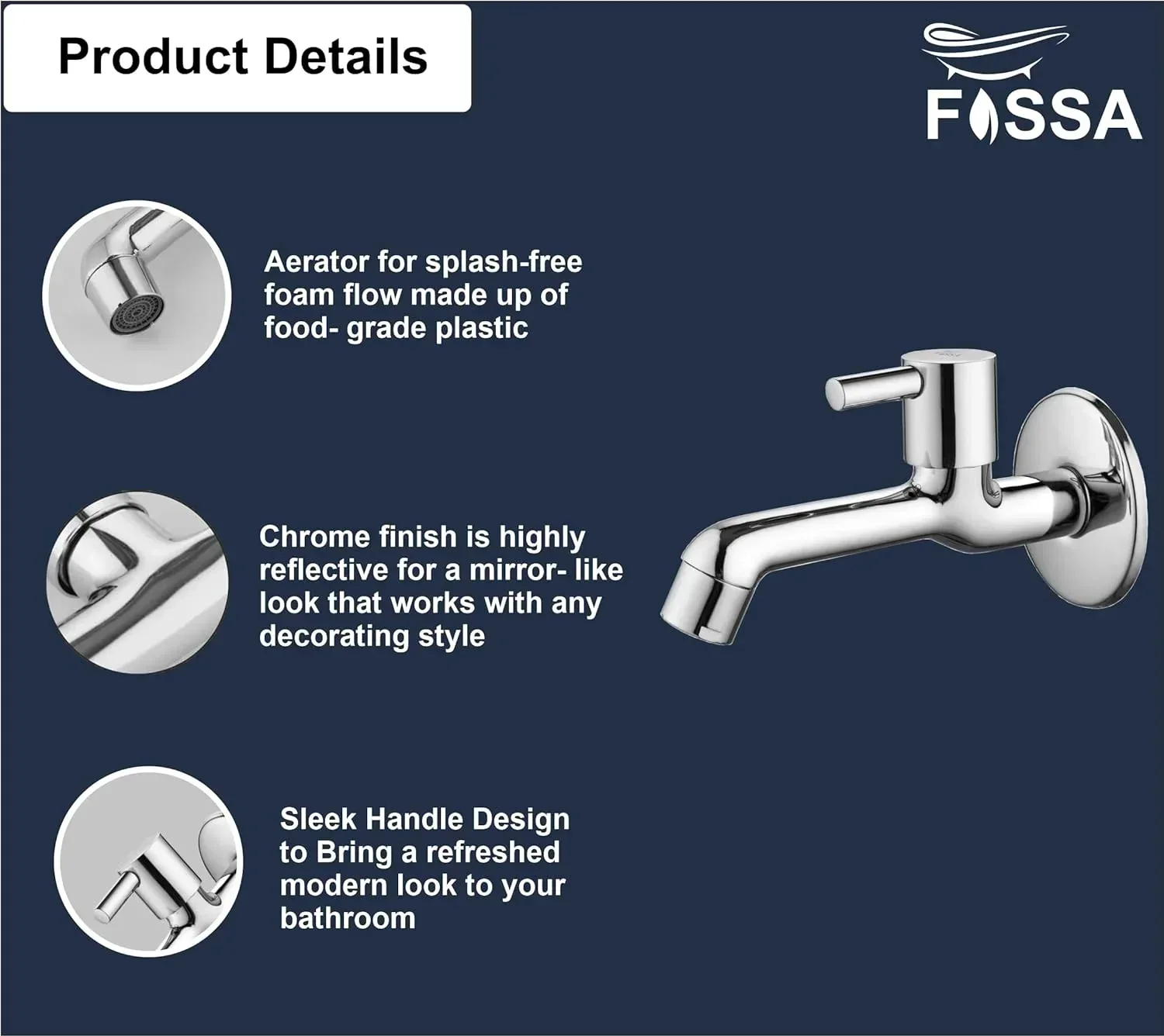 Orbit Brass Faucet Bib Cock Tap (Long Body) - Image 3