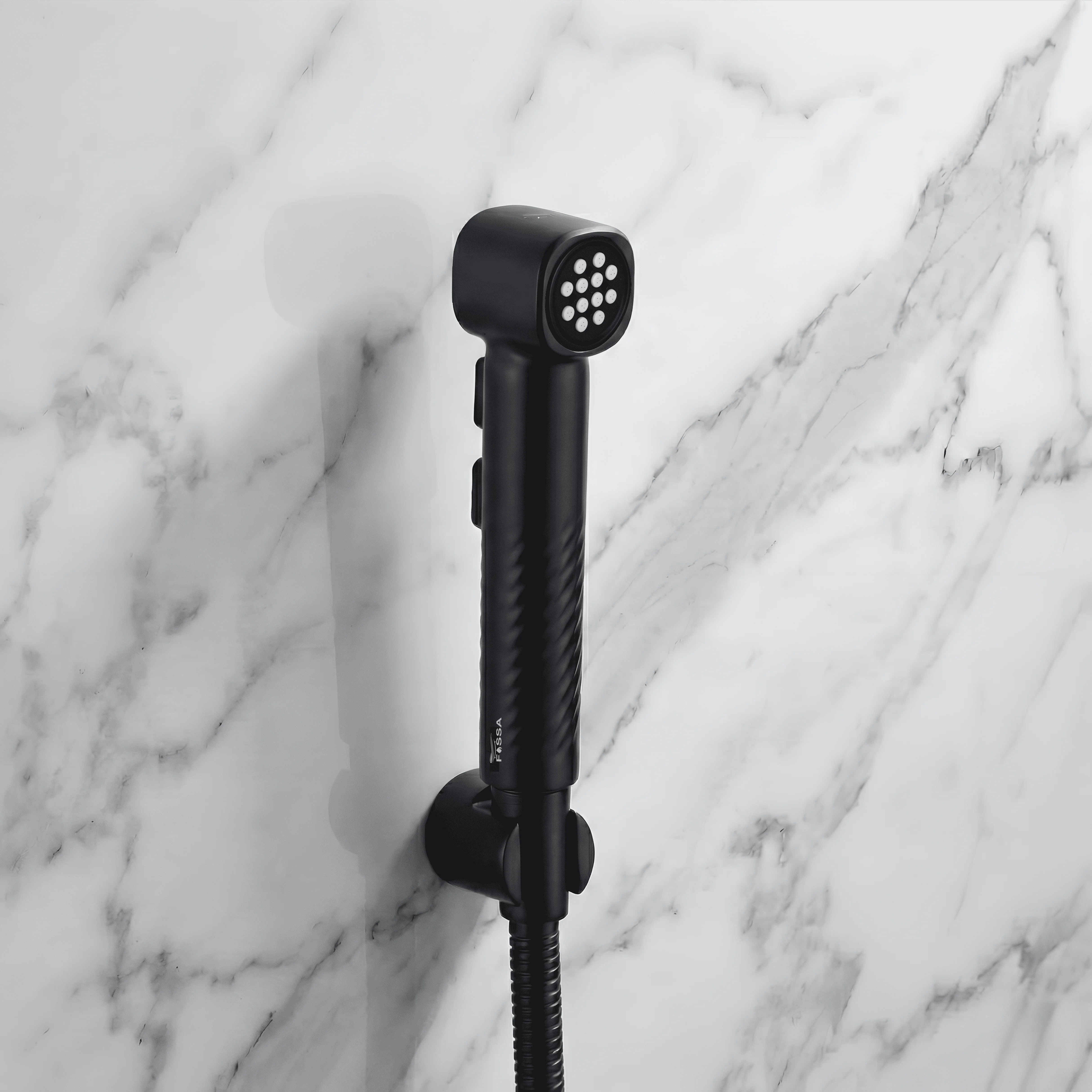 Pearl Black ABS Health Faucet with 1 Meter 304-Grade SS Hose Pipe & Hook