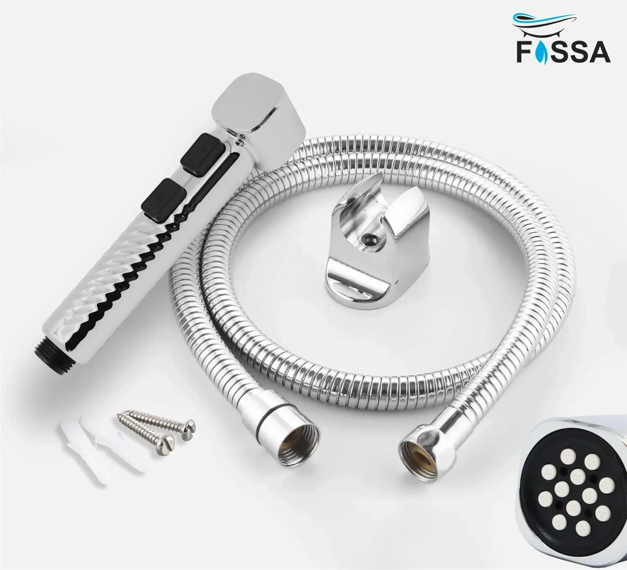 Rolex Silver ABS Health Faucet with 1 Meter 304-Grade SS Hose Pipe & Hook - Image 5