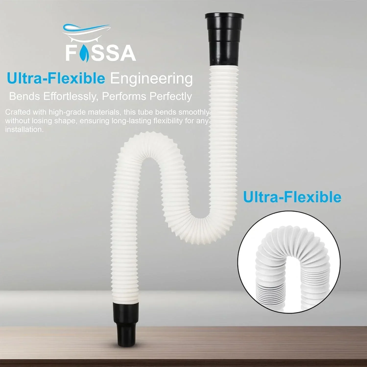 PP White Flexible Waste Pipe - Image 3
