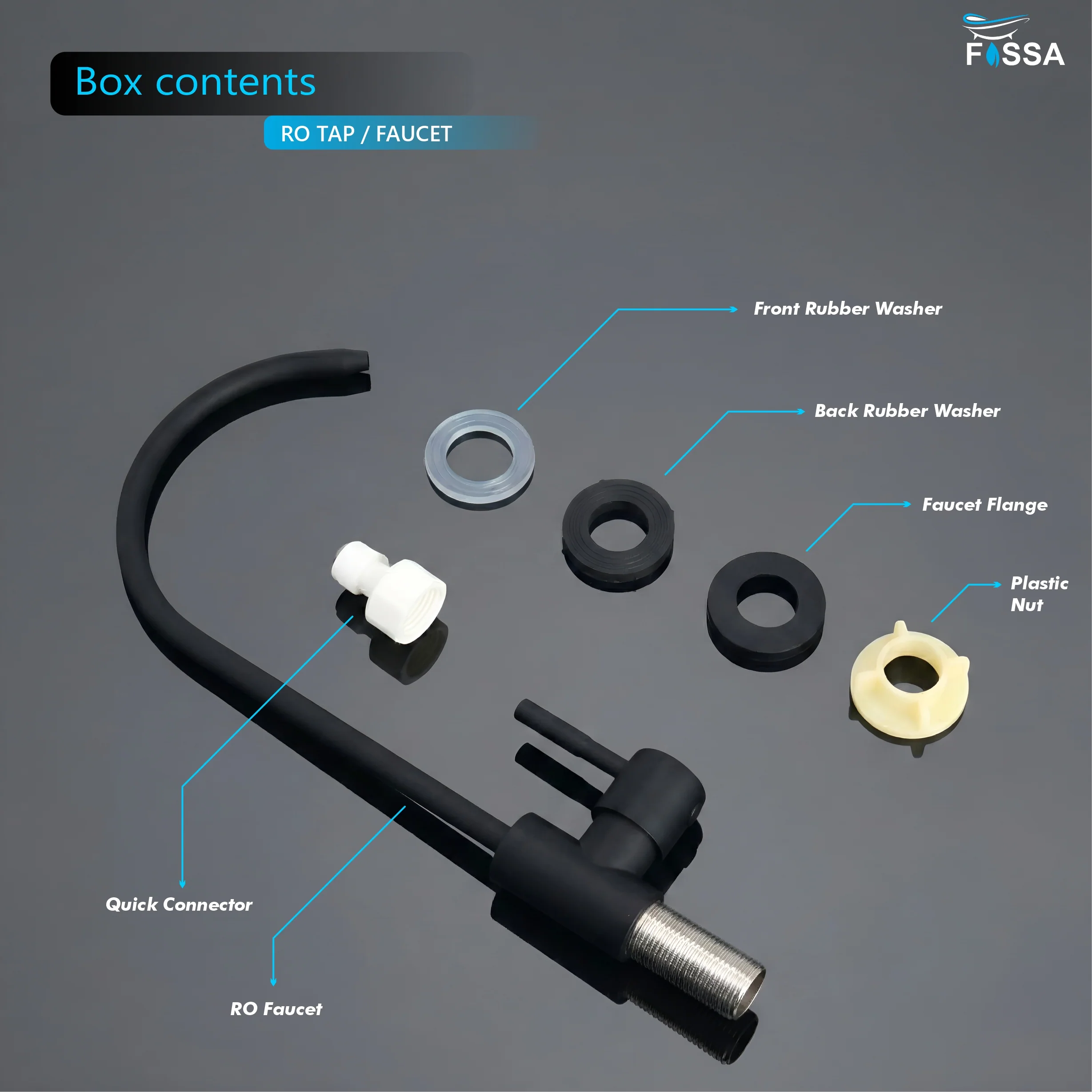 RO Tap/Faucet Premium Stainless Steel Black - Image 3