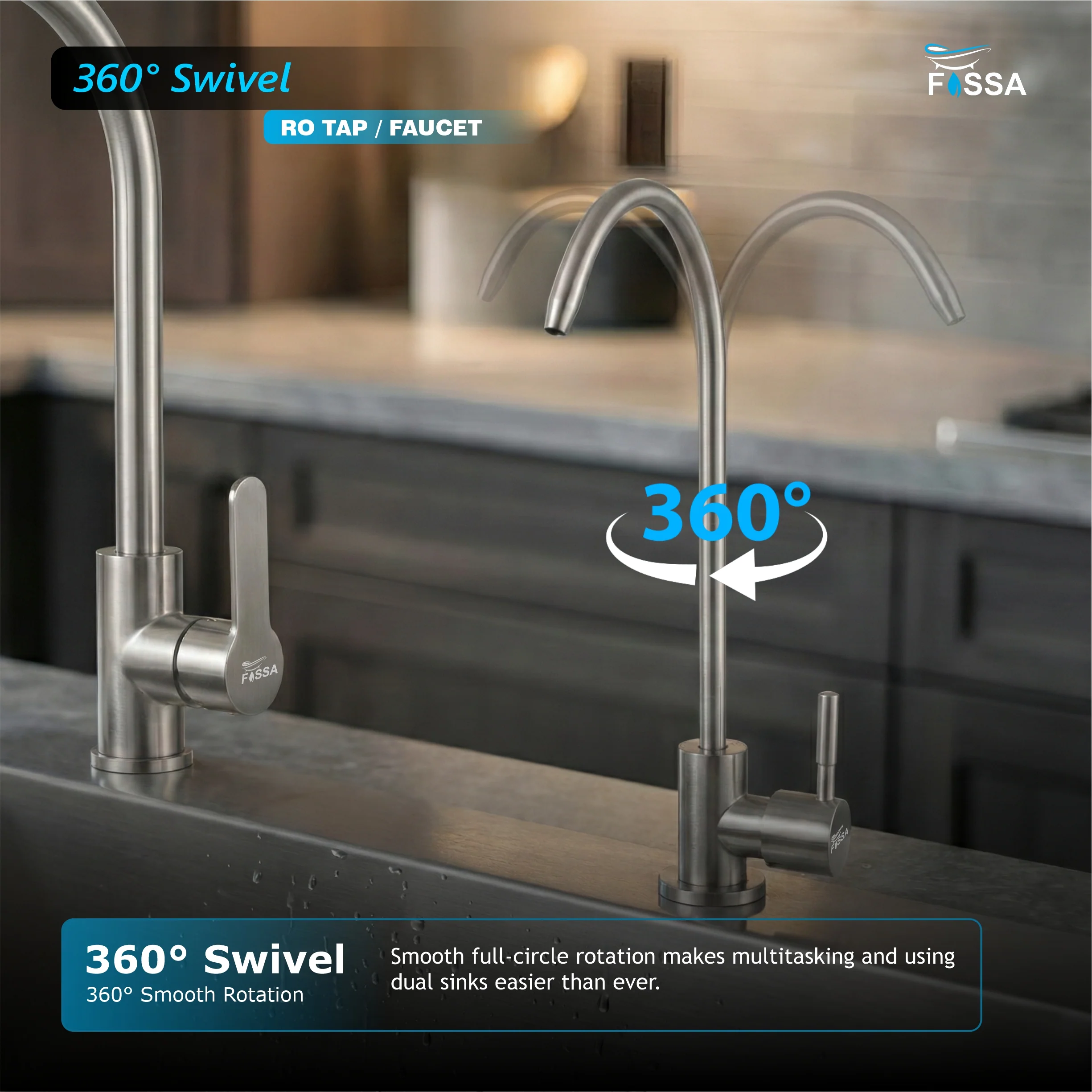 RO Tap/Faucet Premium Stainless Steel Silver - Image 6