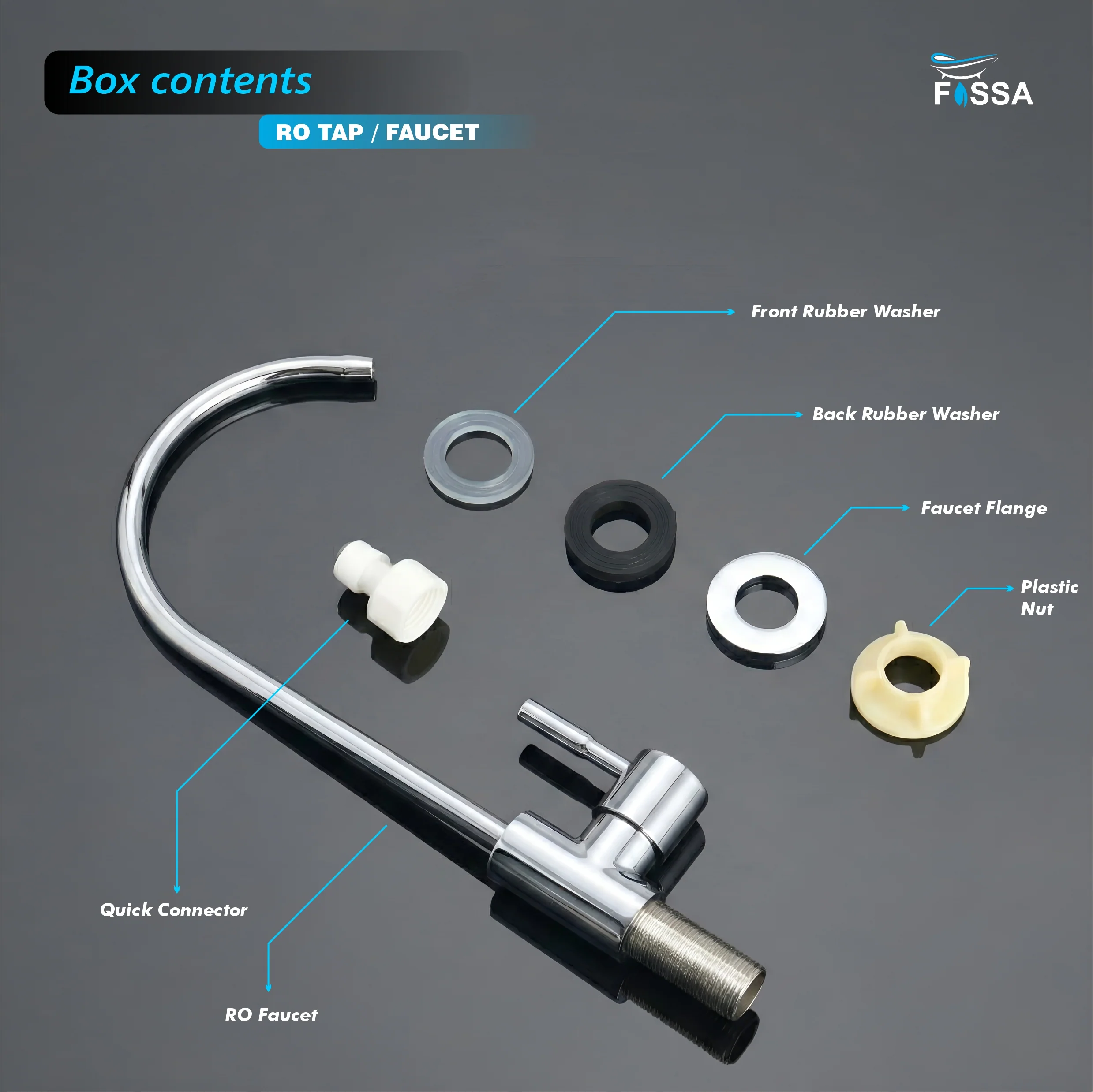 RO Tap/Faucet Premium Stainless Steel Chrome - Image 3