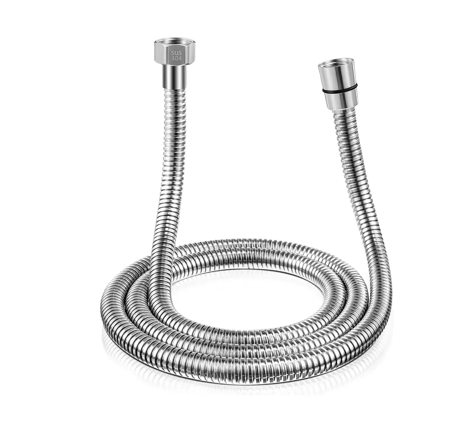 Stainless Steel Shower Hose Pipe - 1 Meter Silver