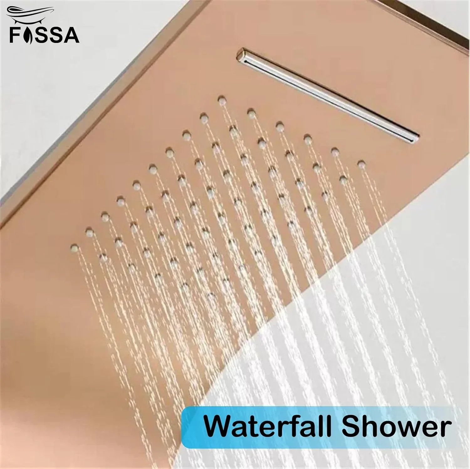 Smart Waterfall Shower Panel Set (Rose Gold) - Image 3