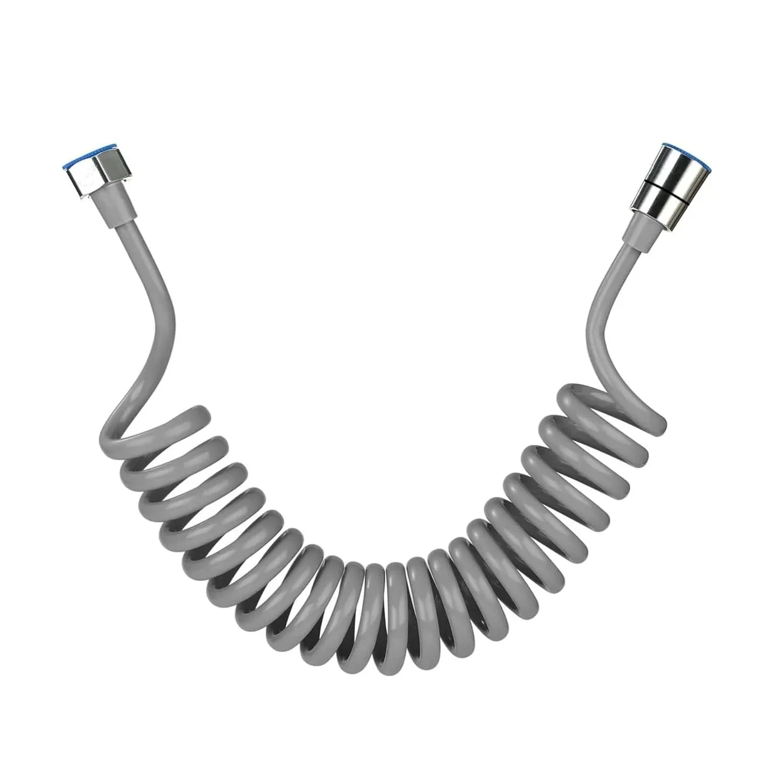 Flexible Spring Shower Hose Pipe - 1 Meter Grey