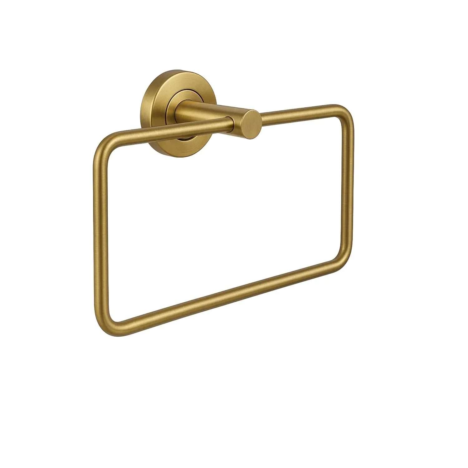 Square Stainless Steel Towel Ring Gold - Image 2