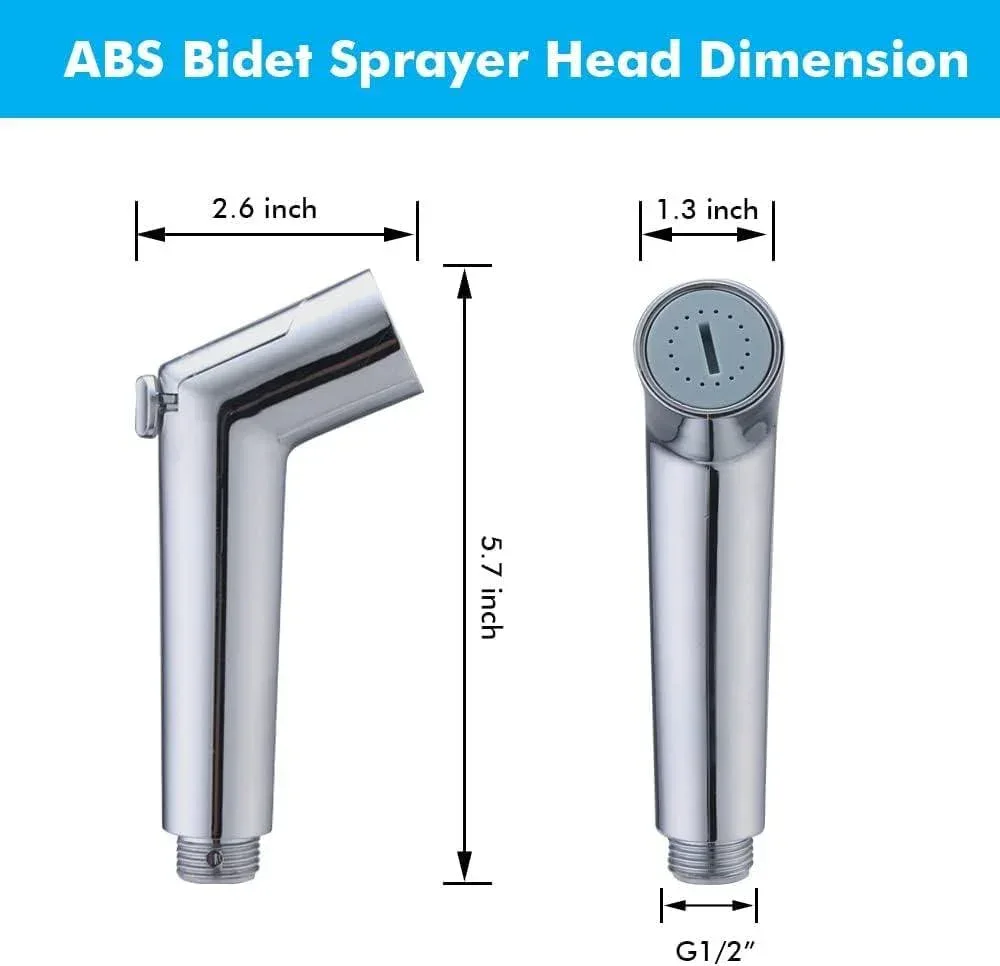 Stady Handheld Bidet Sprayer Silver ABS Health Faucet - Image 3