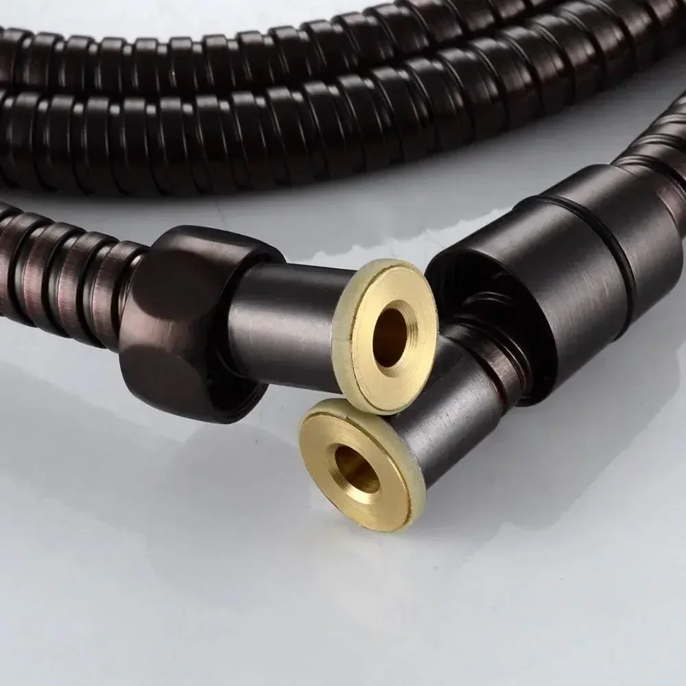 Stainless Steel Shower Hose Pipe - 1 Meter Black - Image 3