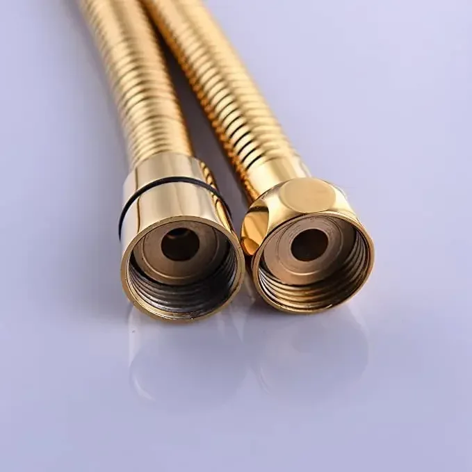 Stainless Steel Shower Hose Pipe - 1 Meter Gold - Image 3