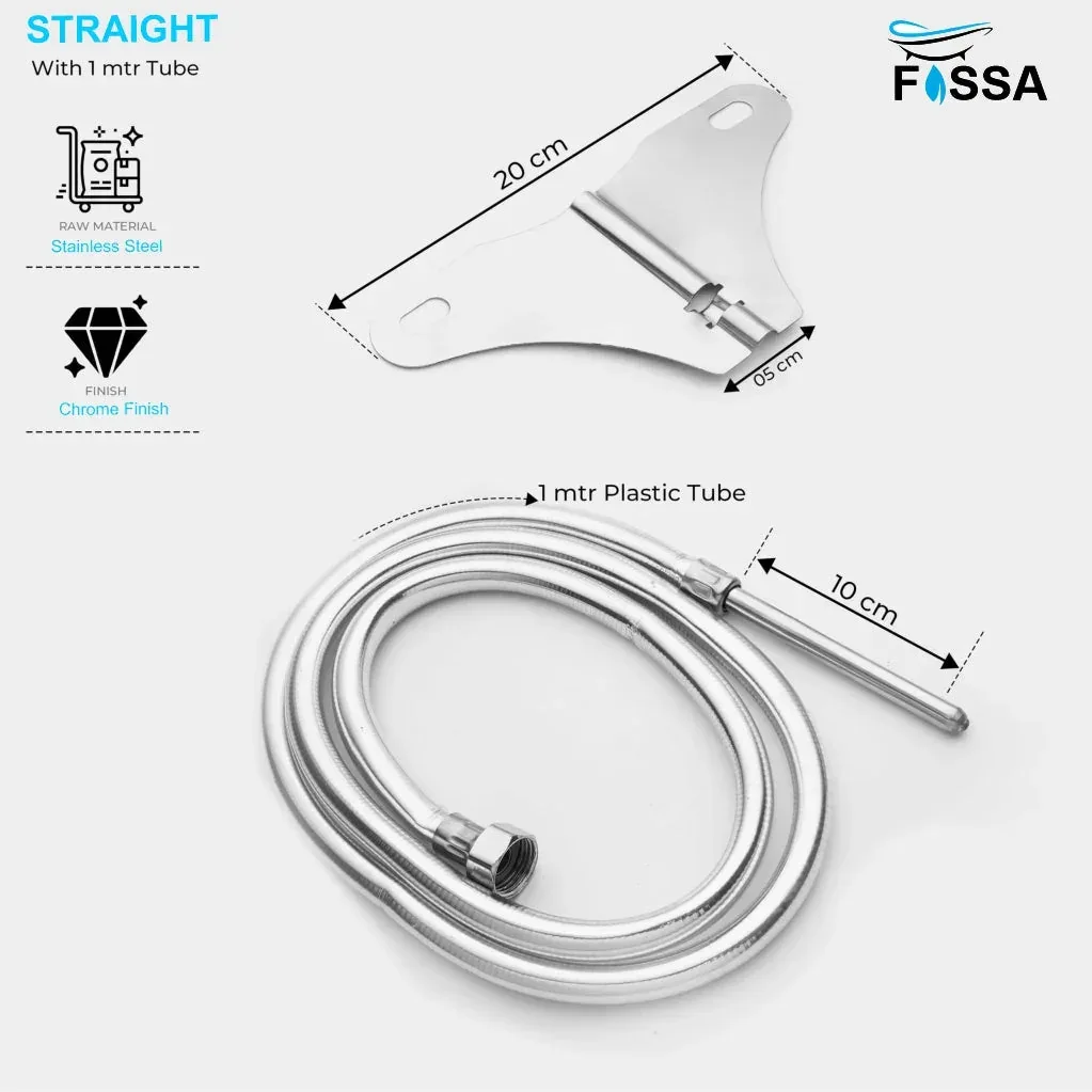 Straight Jet Spray with Heavy PVC Hose Pipe 1 Meter for Toilet - Image 2