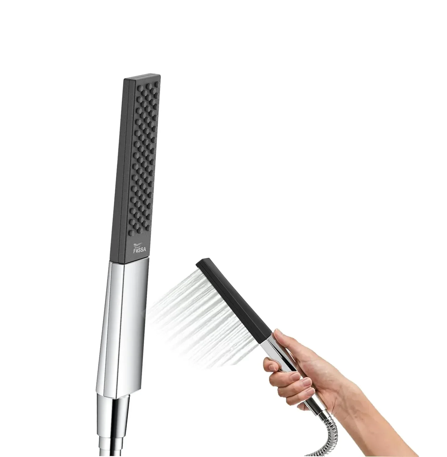 Vista Abs Chrome Finish Hand Shower With 1.5 Meter 304- Grade Stainless Steel Hose Pipe & Hook - Image 4