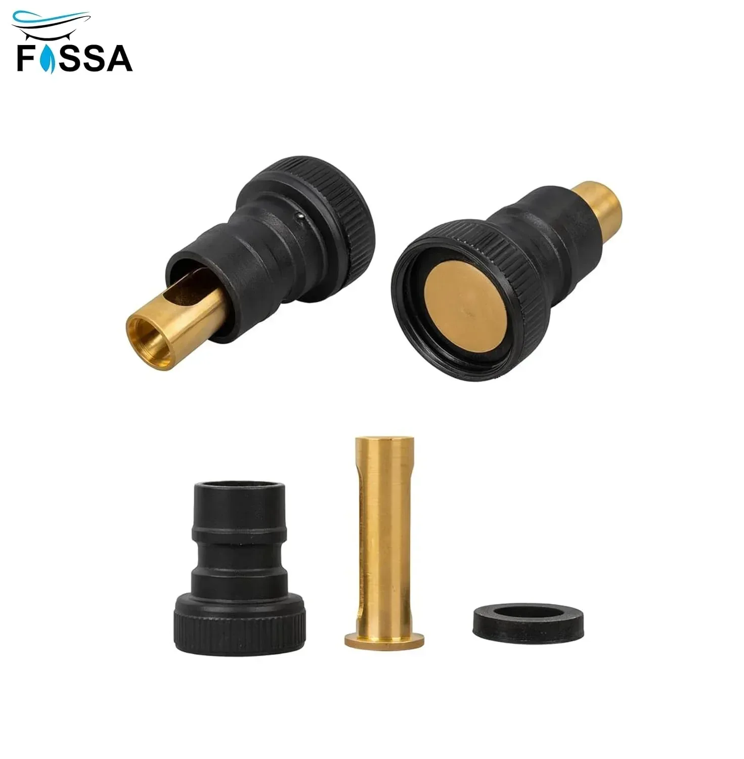 Fossa Washing Machine Tap Faucet Adapter Nozzle cock Black Pack OF 1 - Image 3