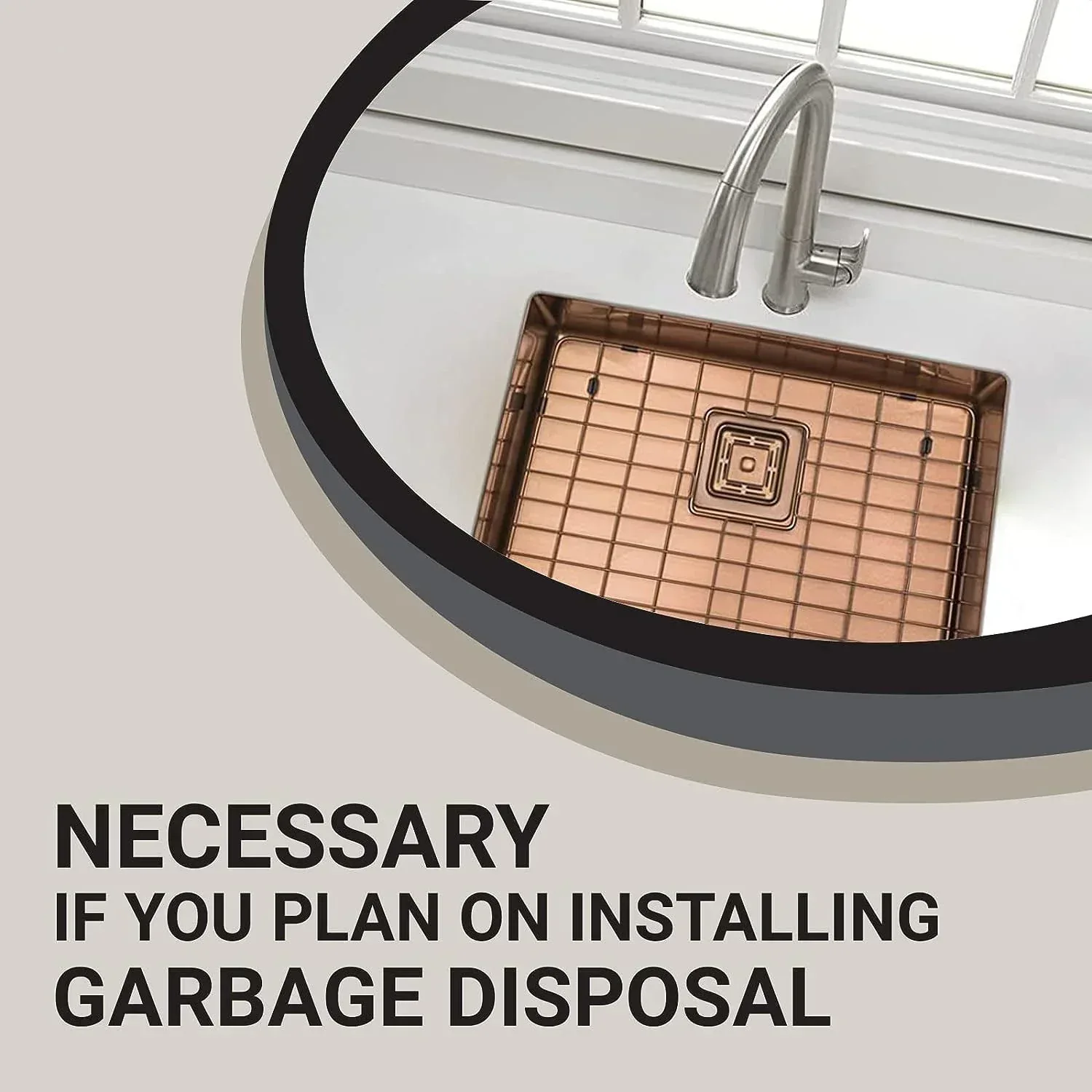 Fossa Stainless Steel Waste Coupling For Kitchen Sinks ( Rose Gold ) - Image 7
