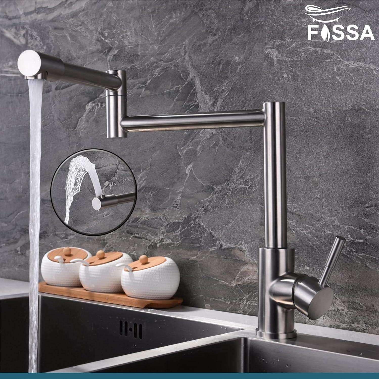 Zig Zag Single-Flow 360° Hot & Cold SUS 304 Stainless Steel Kitchen Mixer Faucet Silver - Image 9
